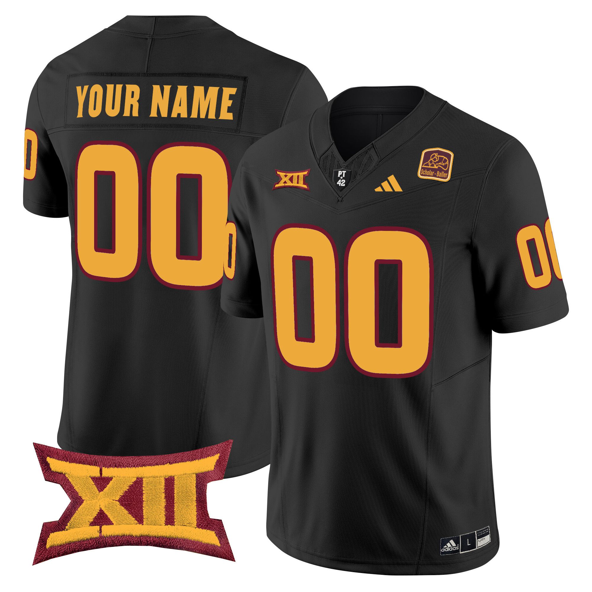 Men Arizona State Sun Devils Black 2024 Vapor Limited Custom NCAA Jersey style 1